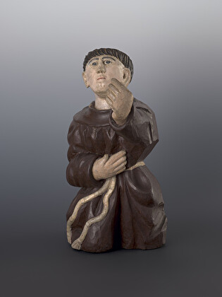 Zakonnik w pozycji klęczącej